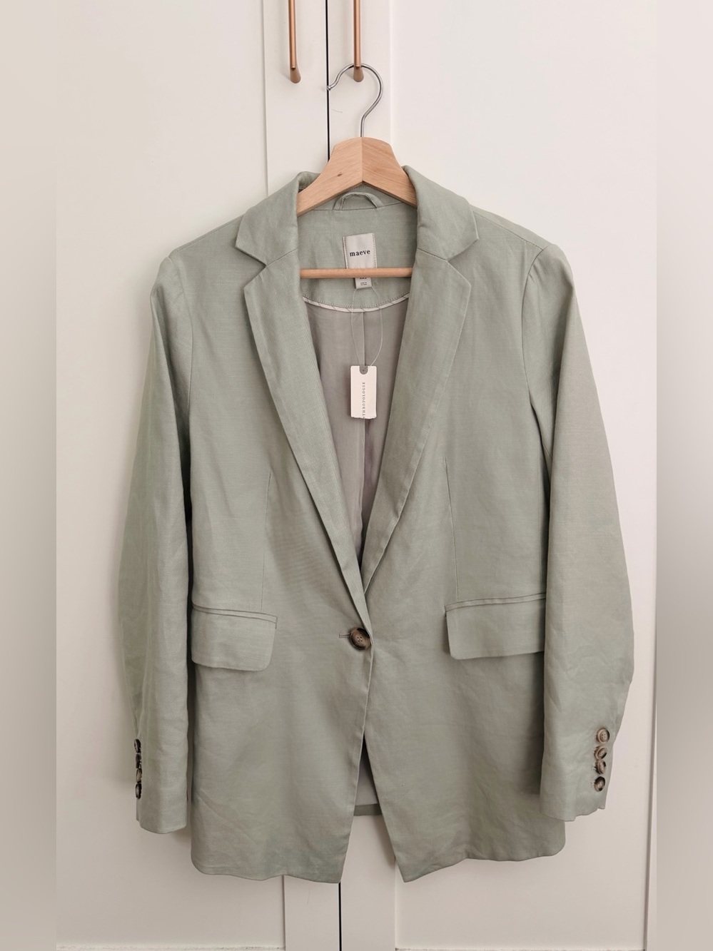 Tessie European Stretch Linen Blazer by Maeve